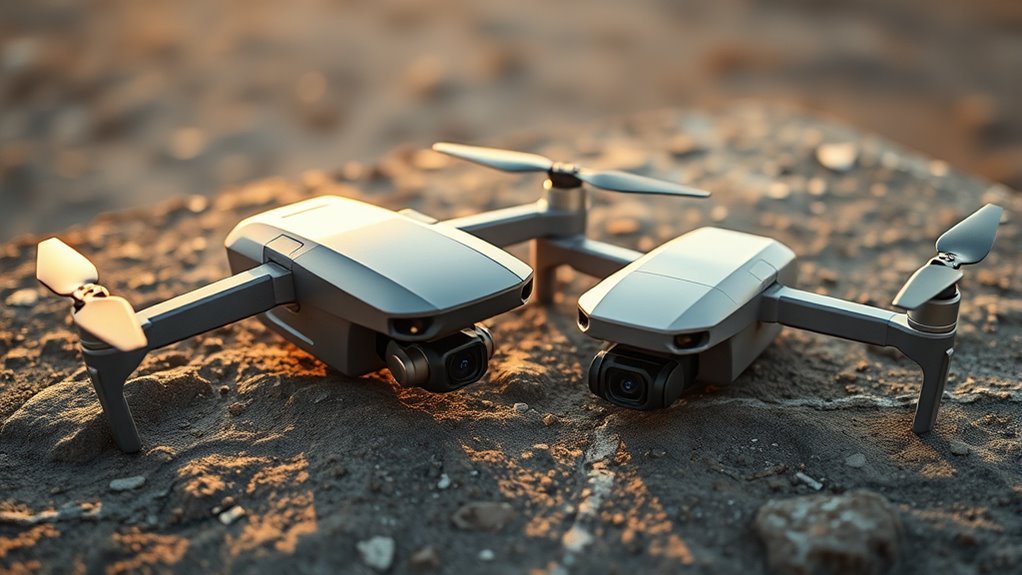 cinematic versus budget drones