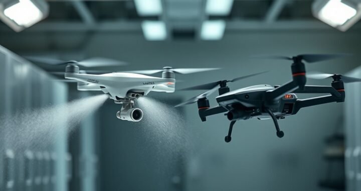 Lucid Cleaning Drone vs. Anzu Raptor T: Sanitization No Avoidance vs. NDAA Safety Duel