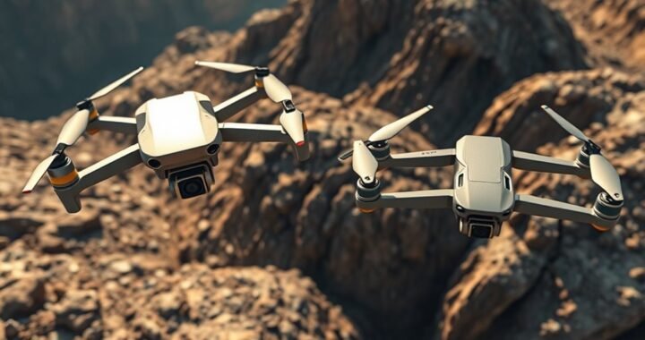 DJI Air 3S vs. Parrot Bebop 2 FPV: Dual Sensors vs. FPV Camera Duel