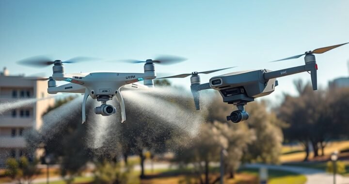 Lucid Sanitization Drone vs. Harris Aerial HX8: Lucid App vs. Harris Control Cleaning Duel