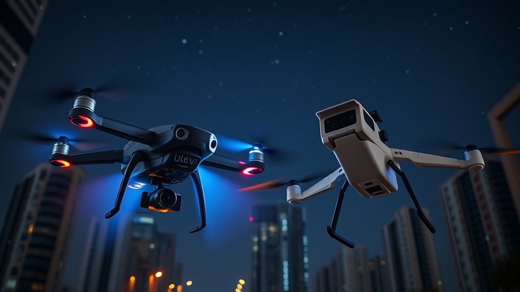 drone comparison range and functionality