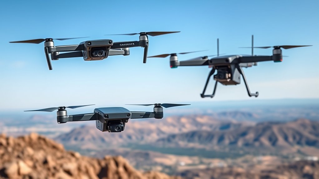 drone comparison range and safety