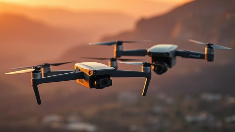drone comparison range and weight
