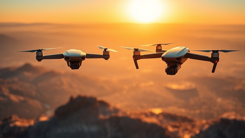 drone comparison range weight