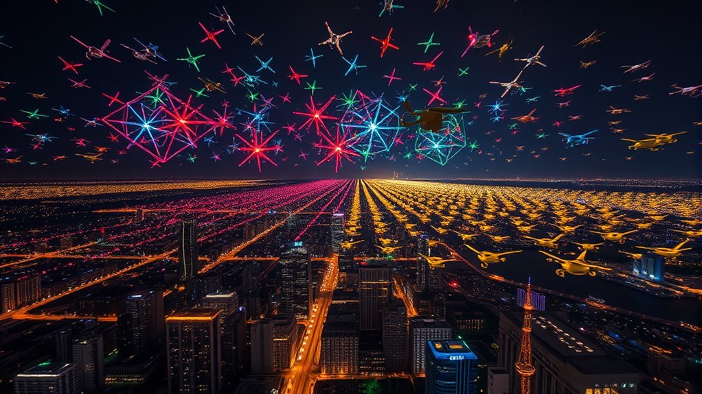 drone light show comparison