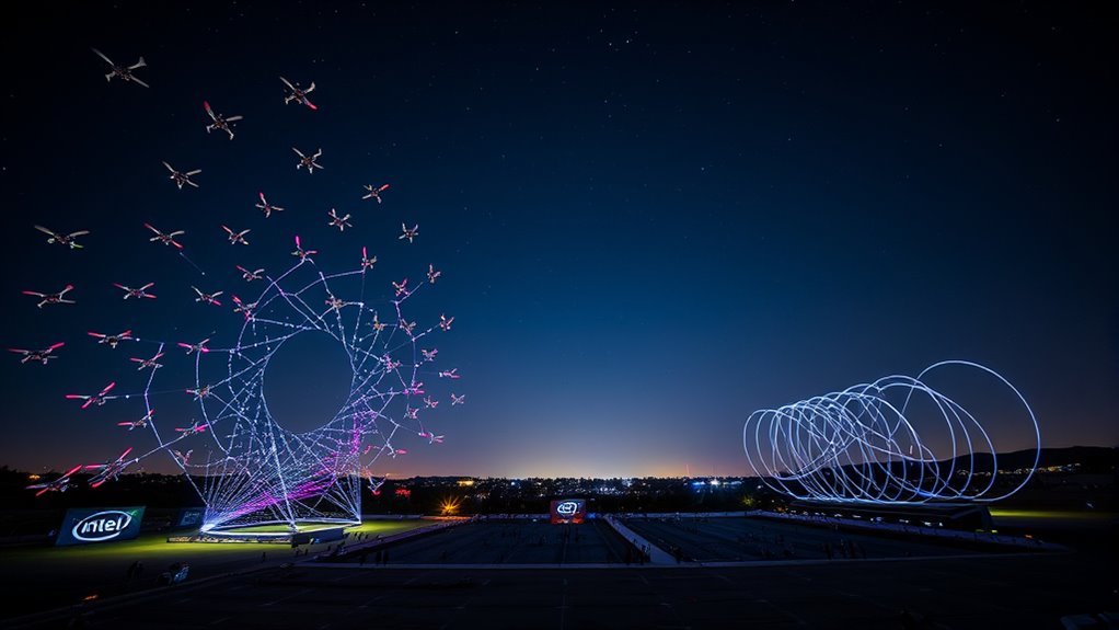 drone show technology comparison