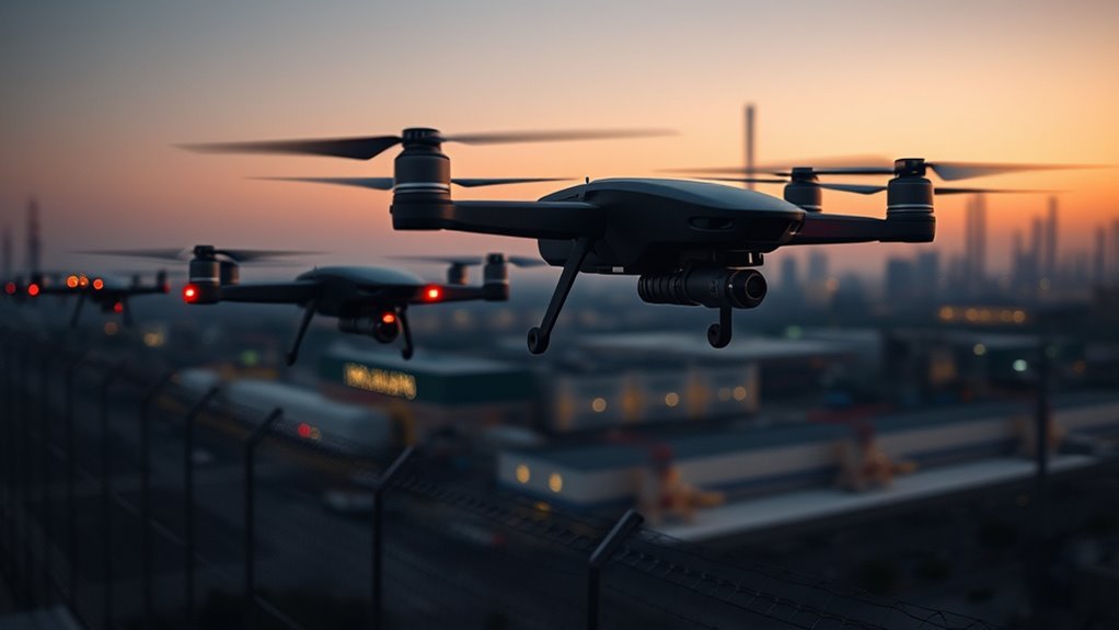 drones enhancing perimeter security