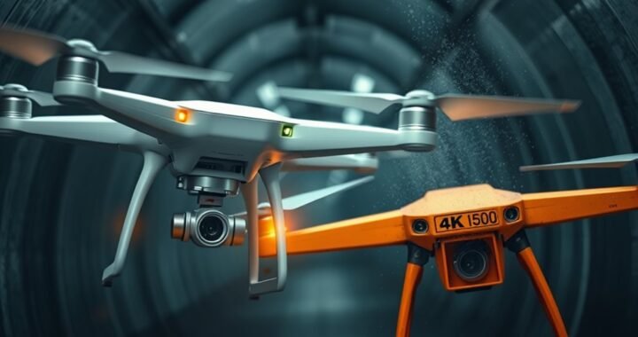 Lucid Cleaning Drone vs. Flyability Elios 4: Sanitization Camera vs. Confined Space 4K Showdown