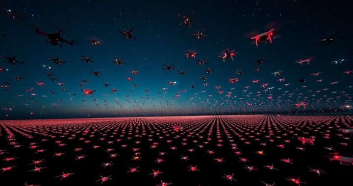 How Intel’s Cameras Support Drone Light Shows