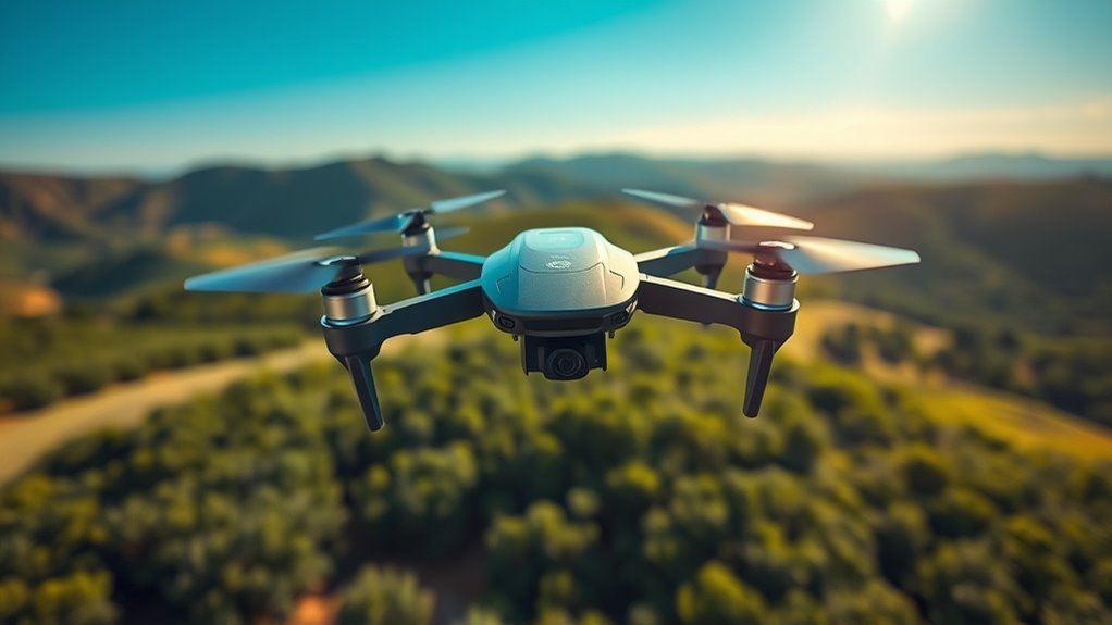 4k stabilized drone footage