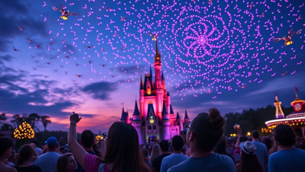 cinderella castle drone viewing