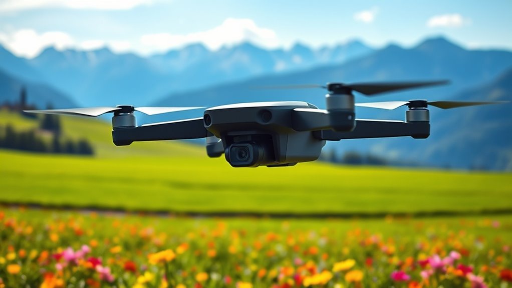 compact drone with sms