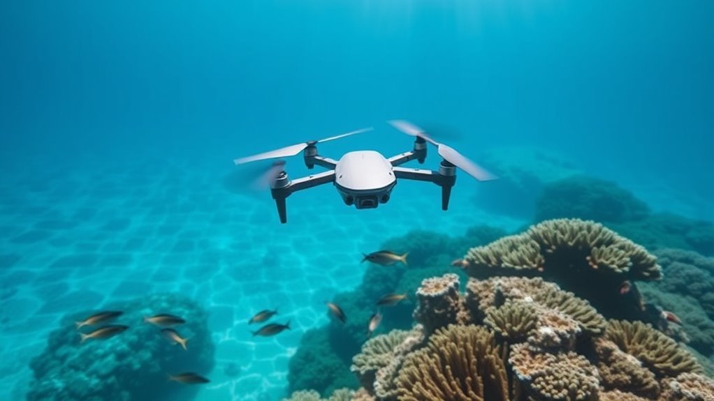 compact underwater exploration drone