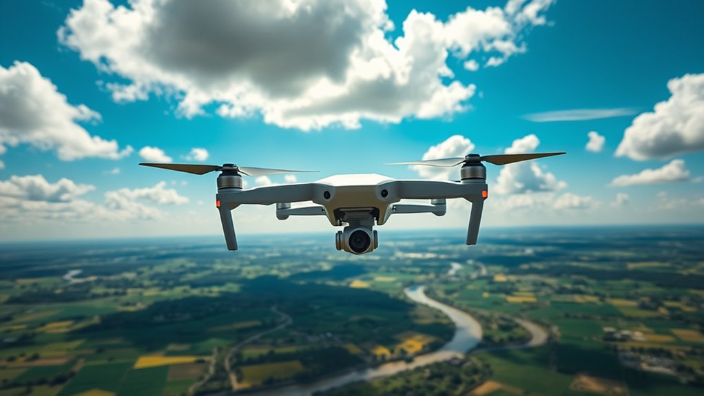 crisp stable 4k aerial footage