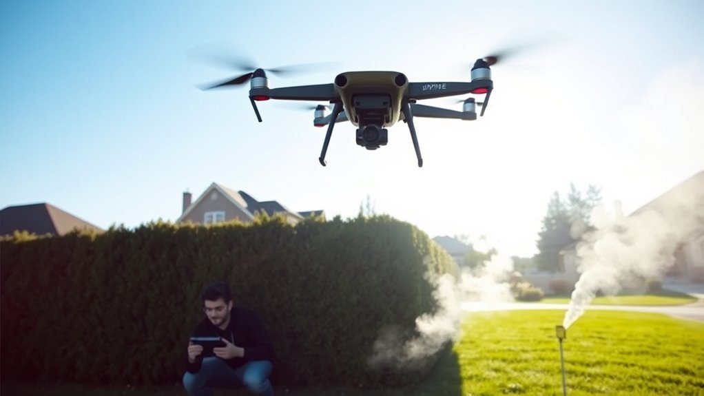 disabling drones over property