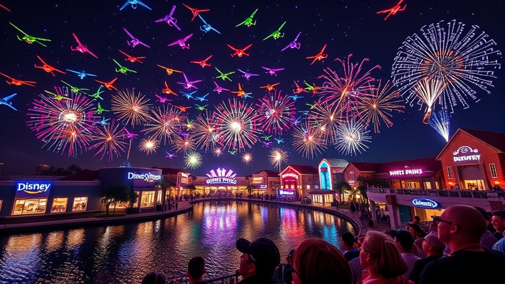 disney springs drone show