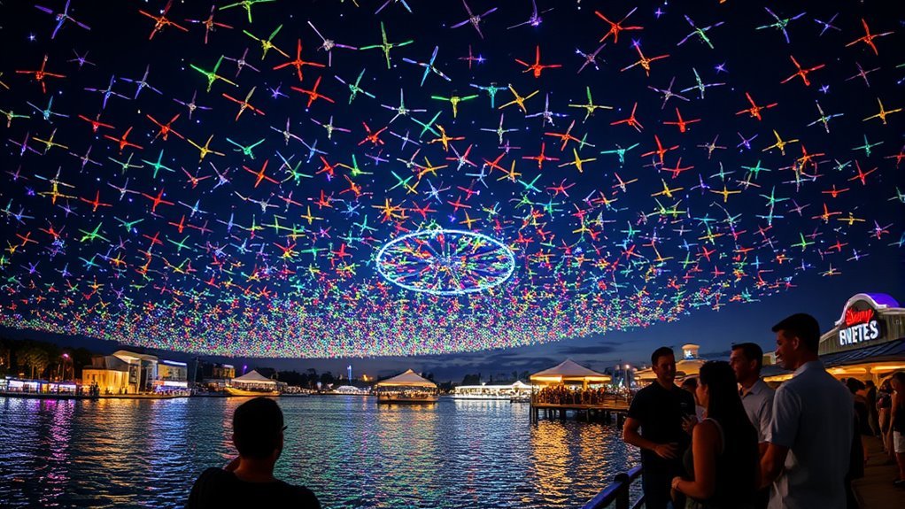 disney springs drone show duration