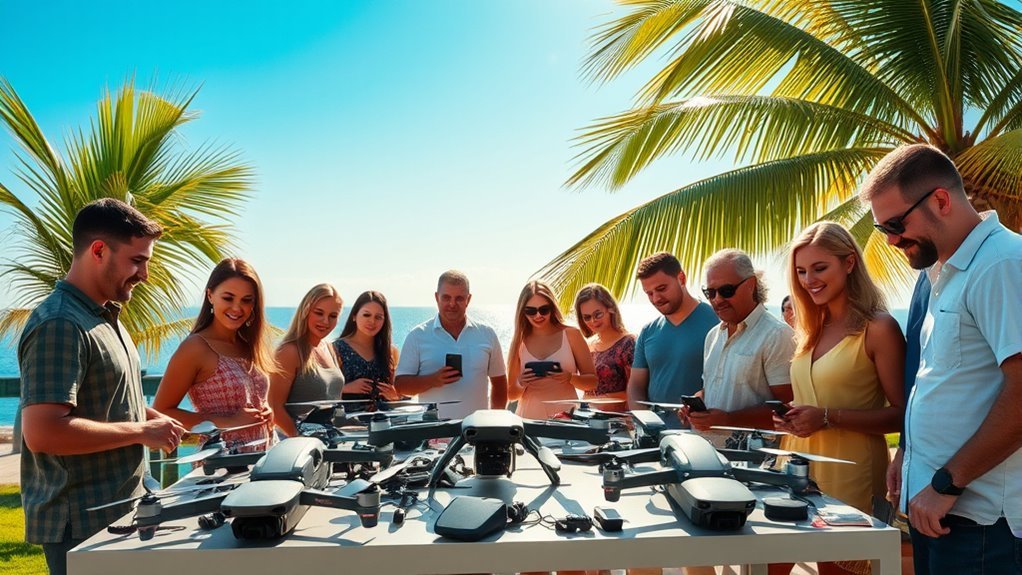 diverse drone supplies available