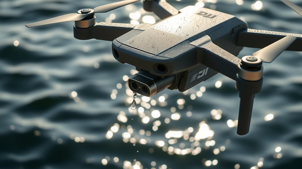 dji drones water protection features