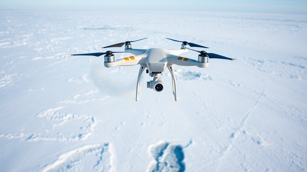 drone flight snow risks