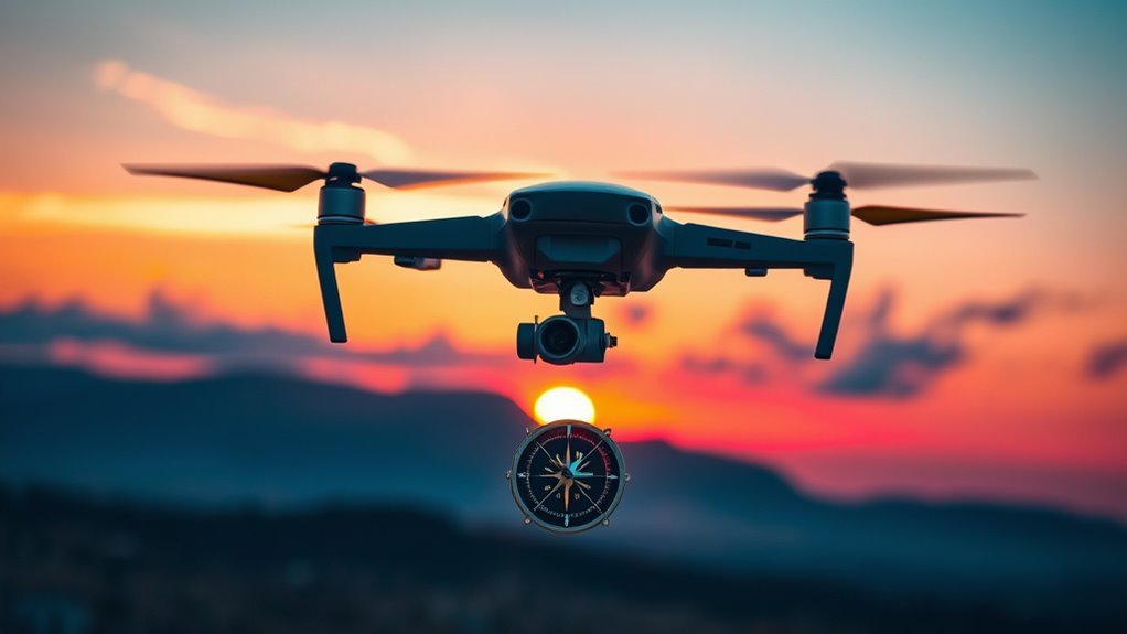 drone heading control sensor
