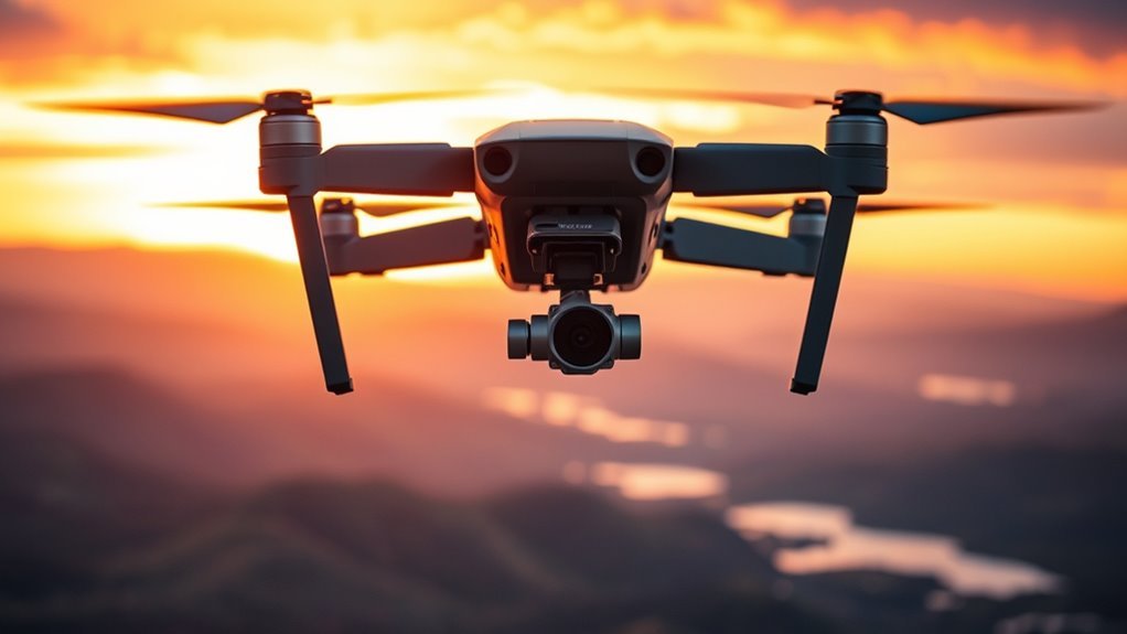 drone stabilization using gimbal