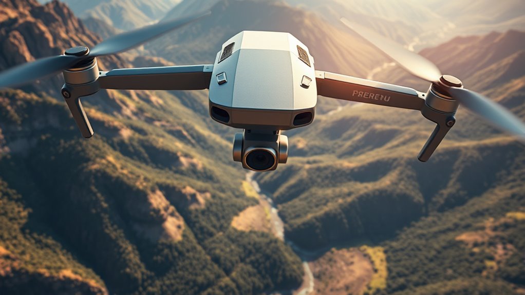 drone surveying remote terrain
