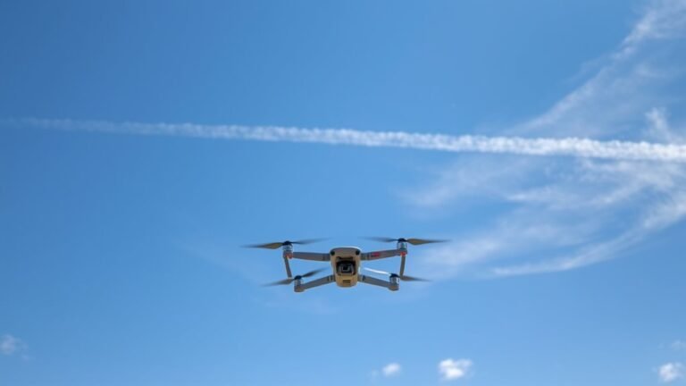 drones do not contrail