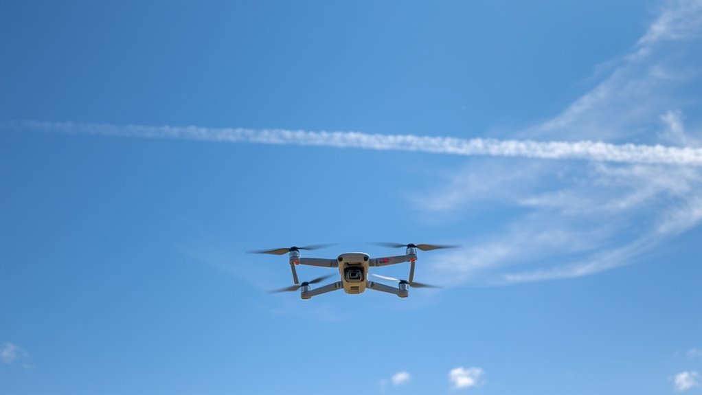 drones do not contrail