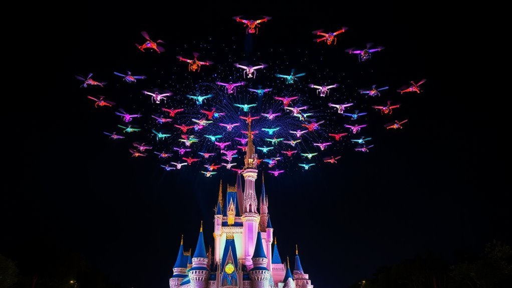 drones enhance disney performances