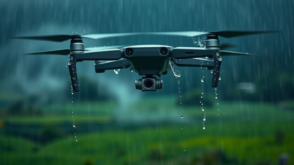 drones may malfunction in rain