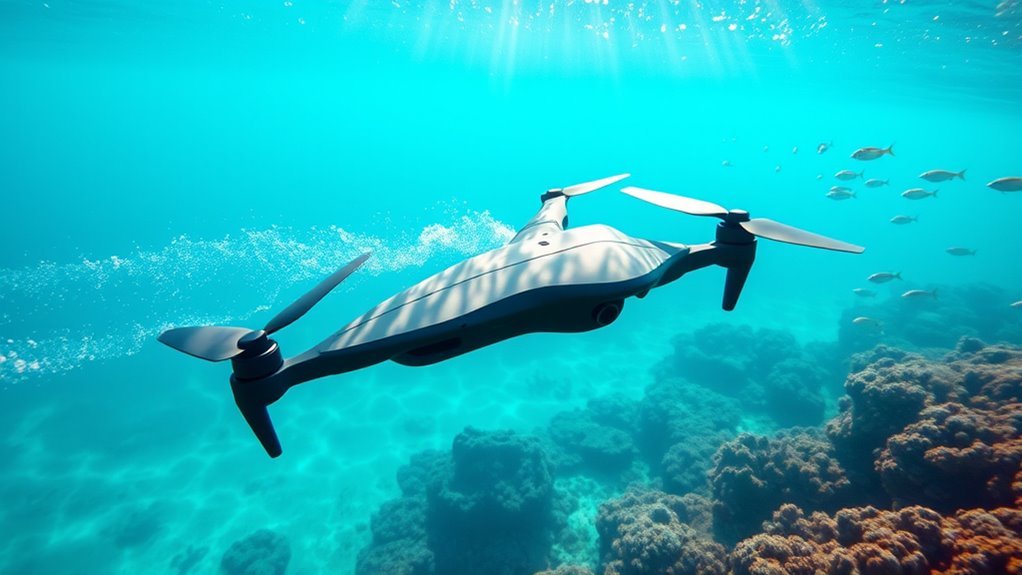 durable ergonomic underwater drone