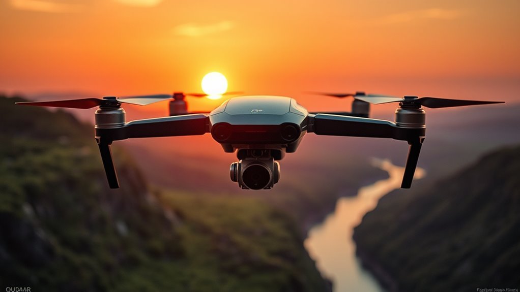 high resolution stabilized aerial footage