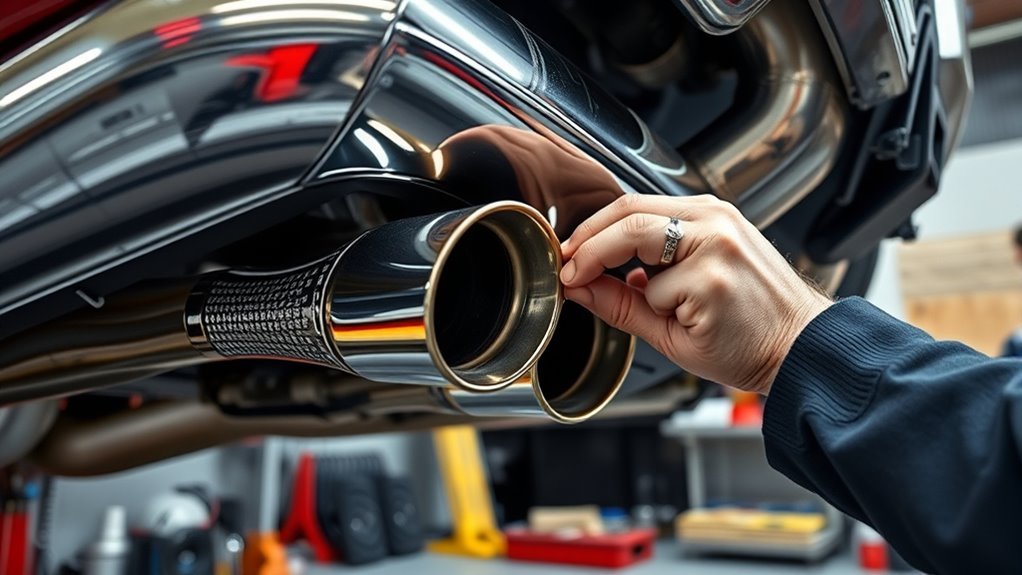 inspect exhaust for leaks