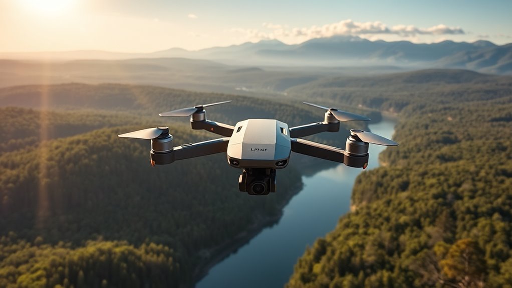 lanus triple camera drone