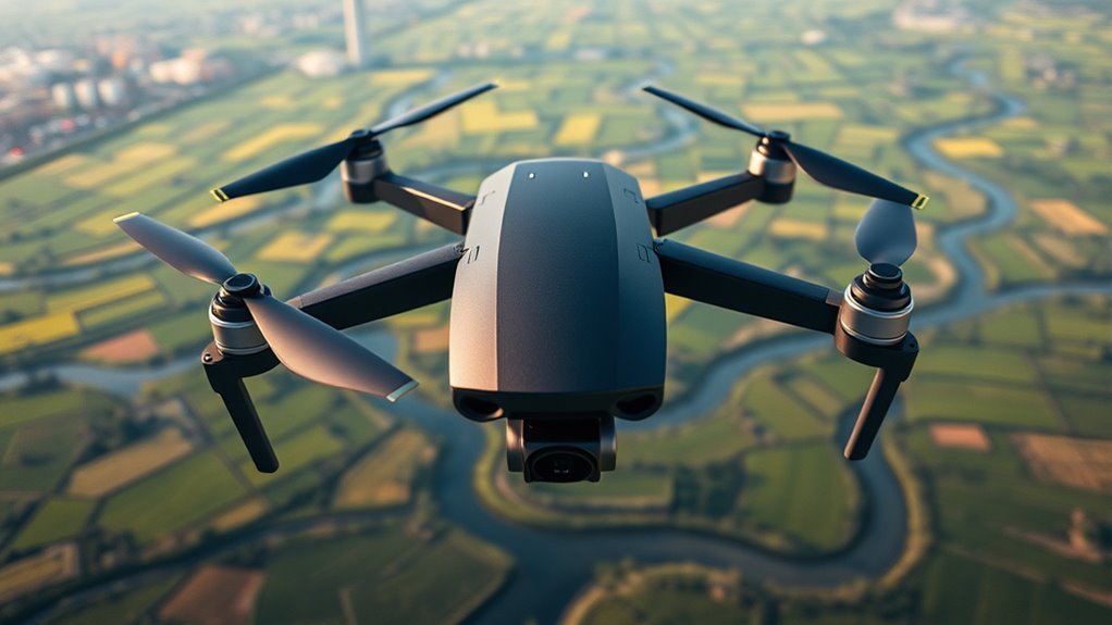 lanus triple camera drone