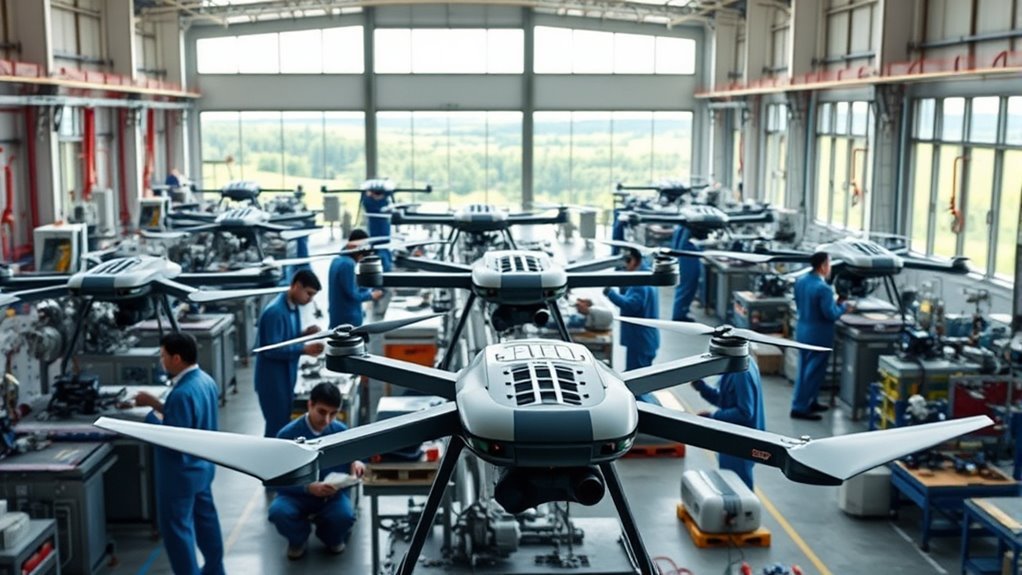 optimized manufacturing for drones