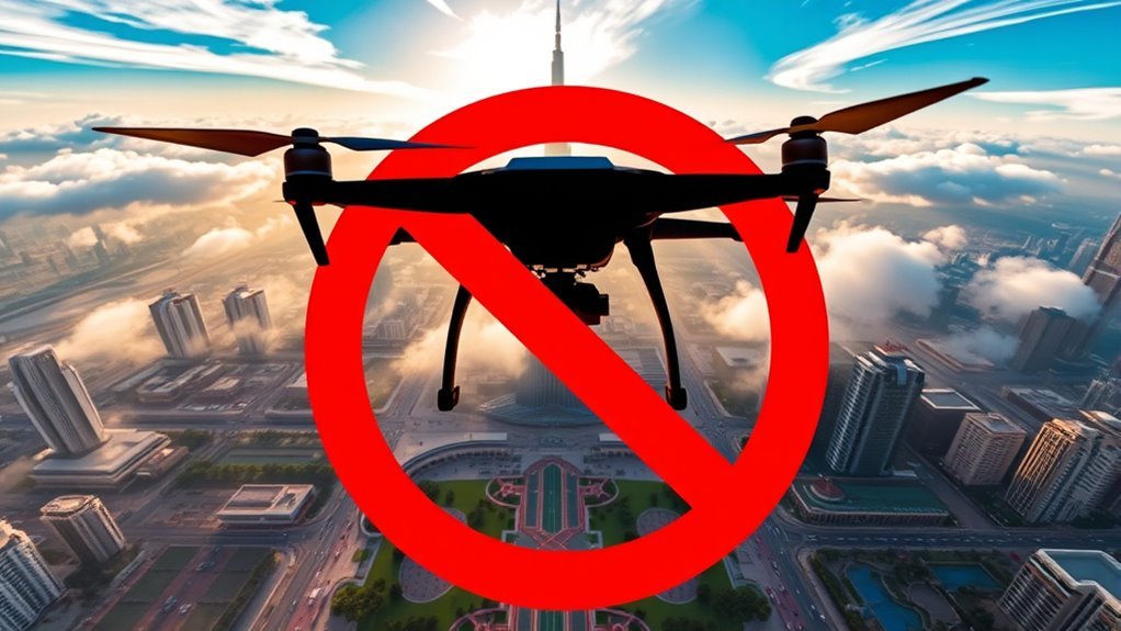 prohibited drone types dubai