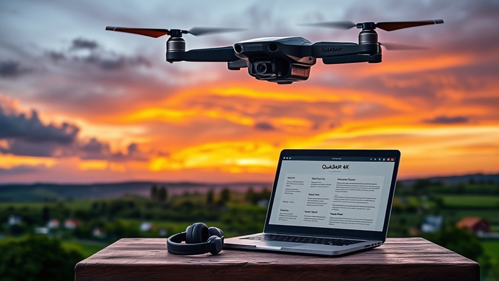 quadair 4k drone reviews