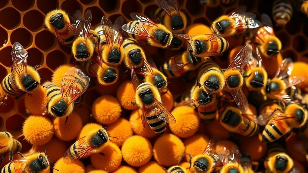 specialized reproductive bee anatomy