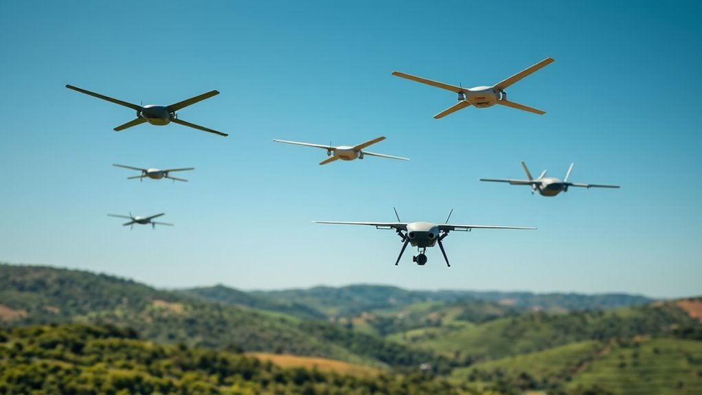 stealthy enduring fixed wing drones