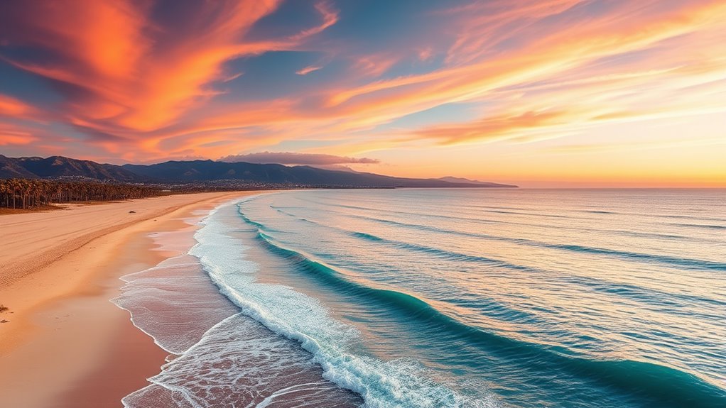 stunning aerial sunset photography