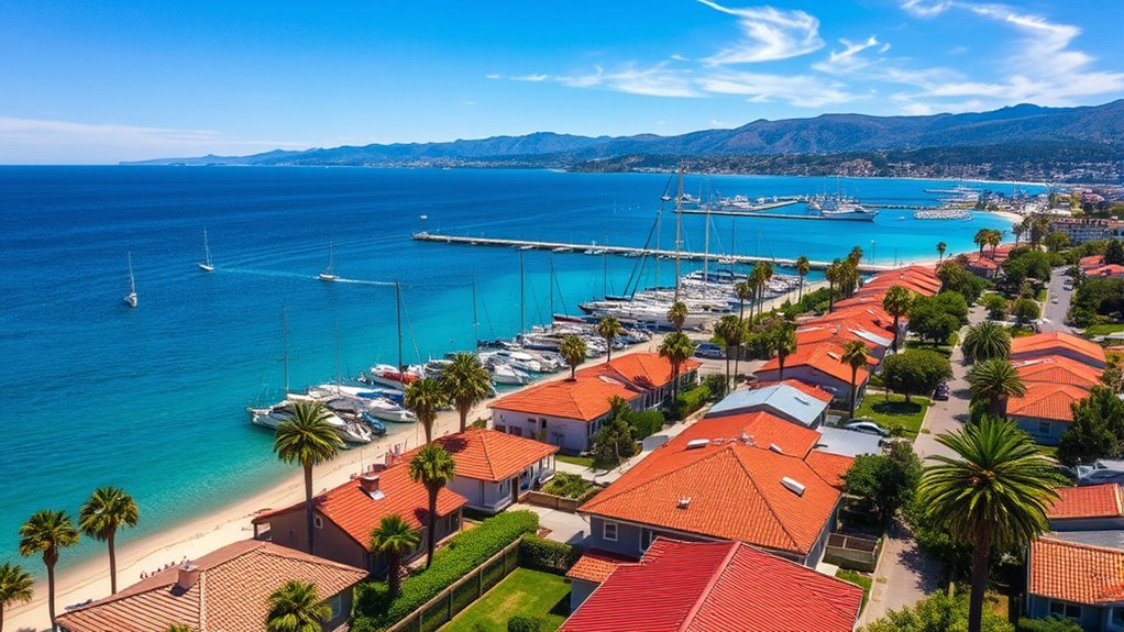 vibrant maritime drone photography