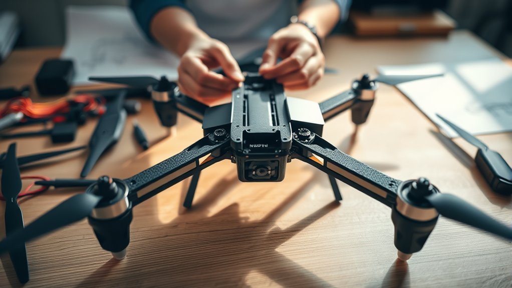 assemble stable drone frame