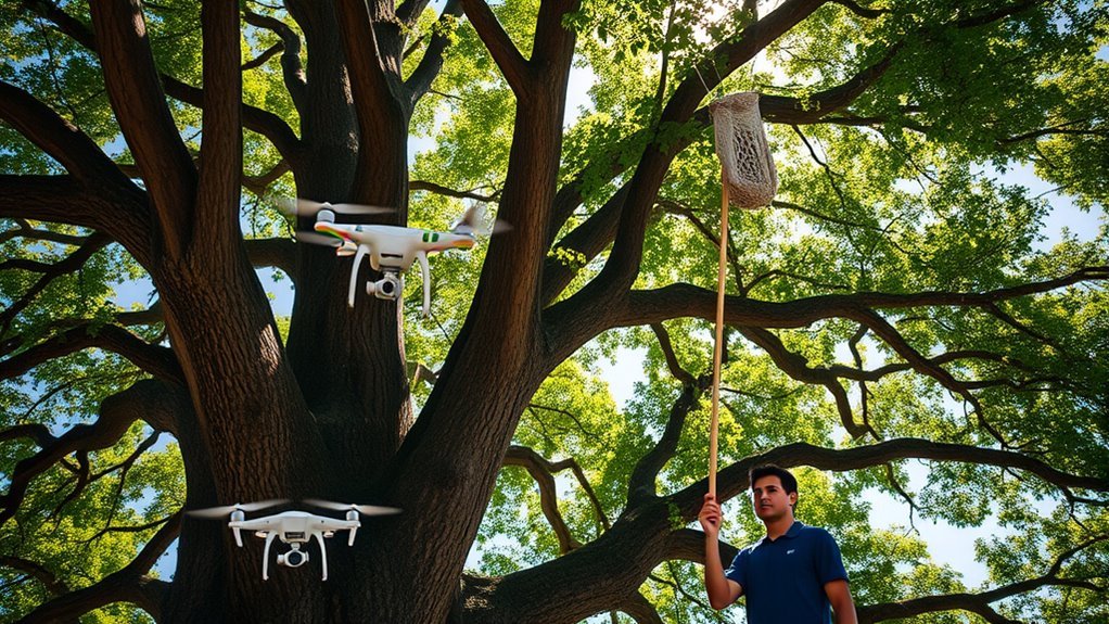 assess tree and surroundings