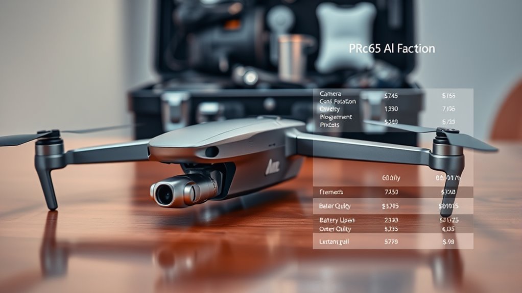 commercial drone pricing factors