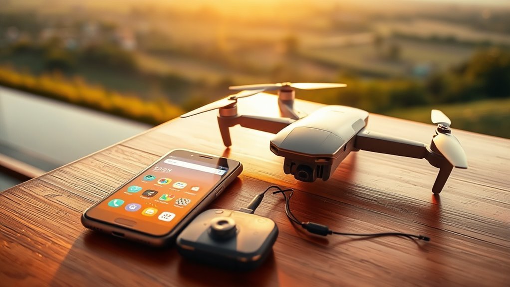 connect drone camera phone