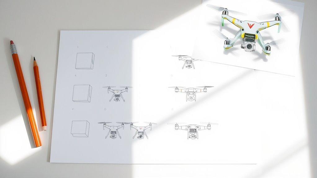 designing drone body shapes