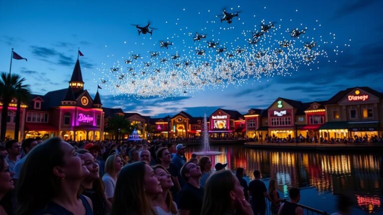 disney springs drone show schedule