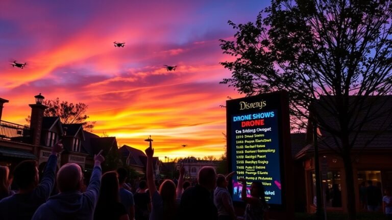 disney springs drone show schedule